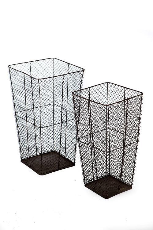 Vagabond Vintage Assorted Wire Baskets I - Assorted Wire Baskets - Set of 2 | Modishstore | Bins, Baskets & Buckets-2