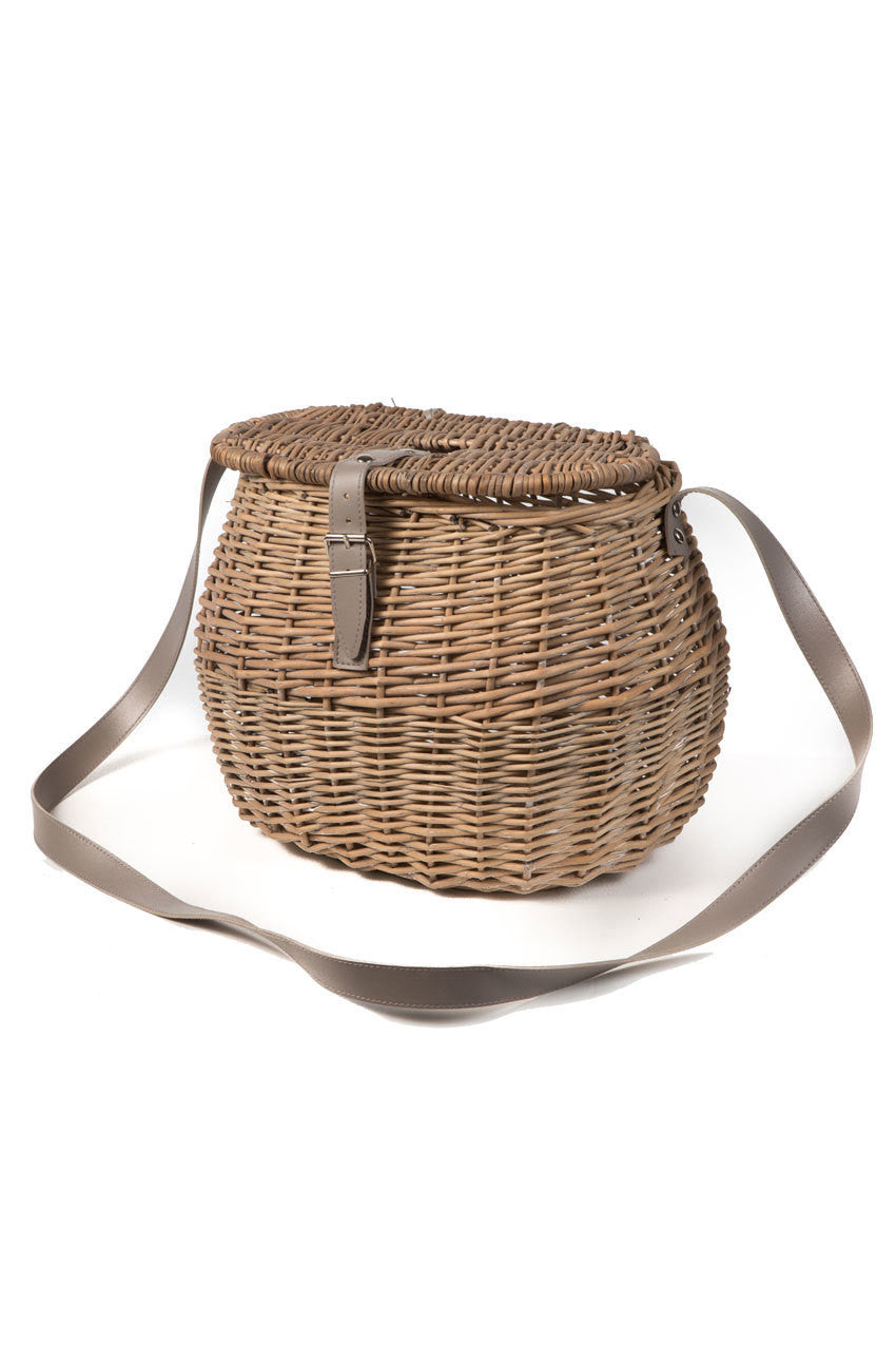 Vagabond Vintage Willow Fishing Basket | Modishstore | Bins, Baskets & Buckets-2