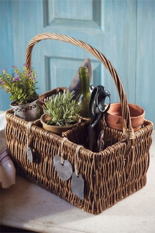 Vagabond Vintage 6-Compartment Wine Basket - Thumbnail 3