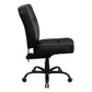 Flash Furniture WL-735SYG-BK-LEA-GG Hercules Series Black Leather Executive Swivel Office Chair With Extra Wide Seat | Office Chairs | Modishstore - 4