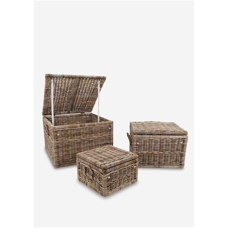 Braden Kubu Baskets - Set of 3 by Jeffan | Bins, Baskets & Buckets | Modishstore