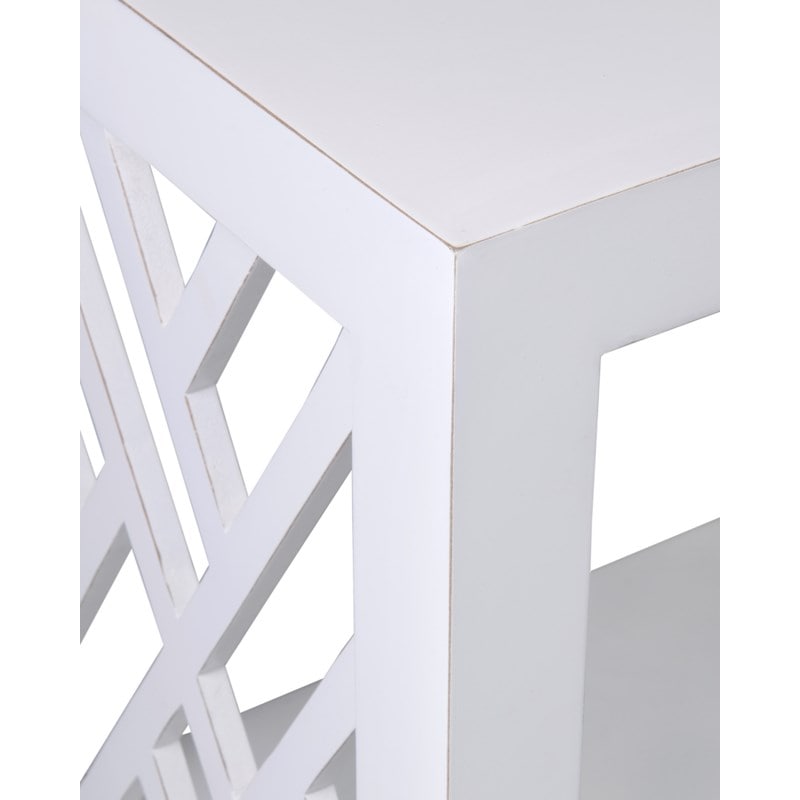 Chippendale Magowood Side Table with Shelf by Jeffan | Side Tables | Modishstore - 3