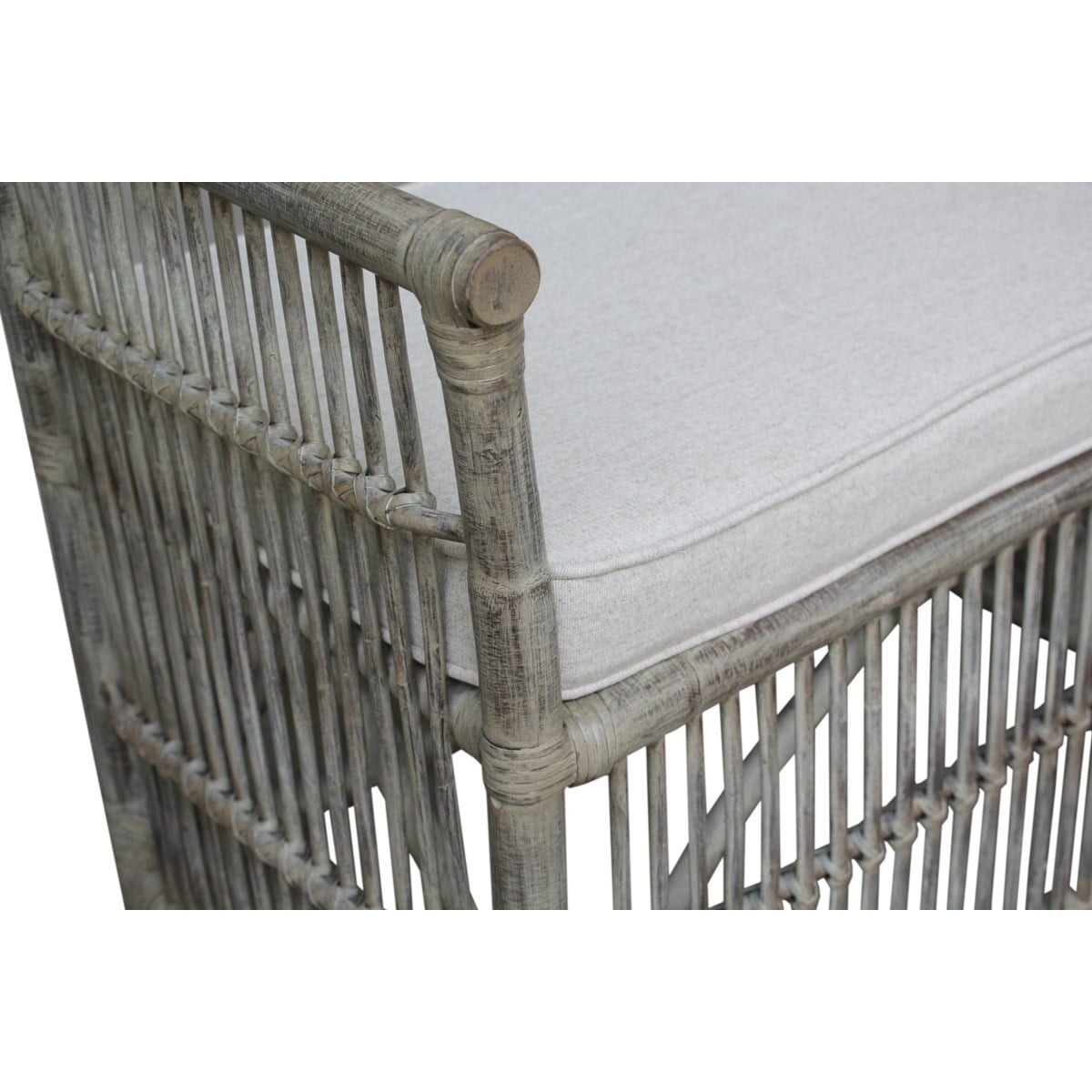 Winston Rattan Bench by Jeffan | Benches | Modishstore - 3