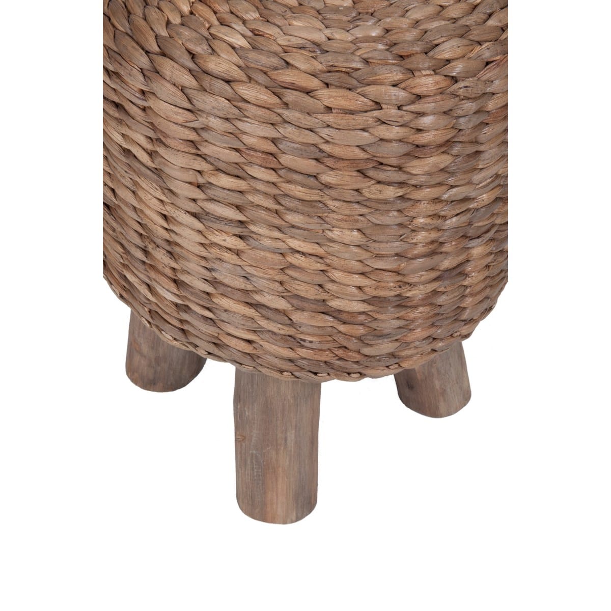 (LS) Waterhyacinth Drum Stool by Jeffan | Stools | Modishstore - 2