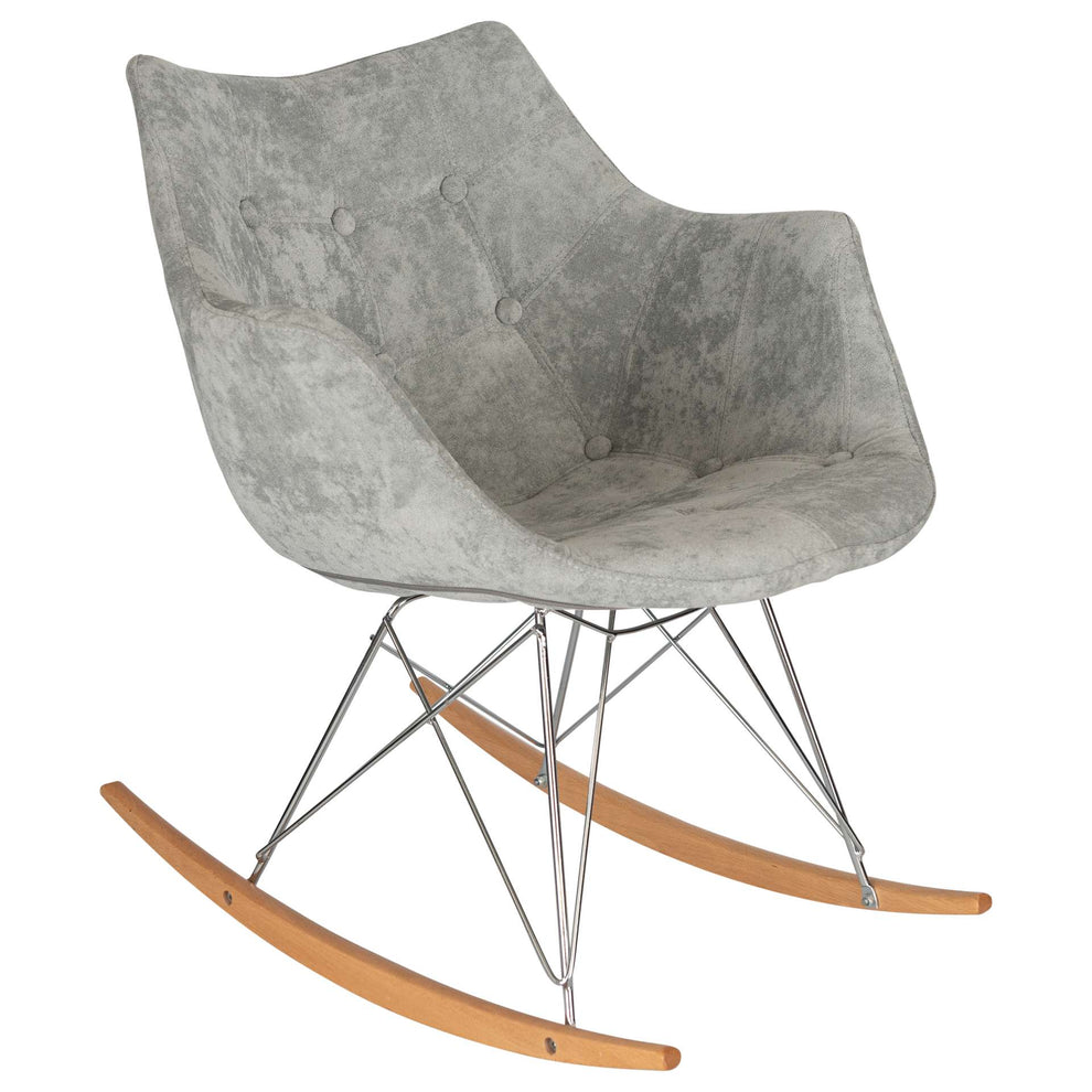 LeisureMod Willow Velvet Eiffel Base Rocking Chair | Rocking Chairs | Modishstore - 19