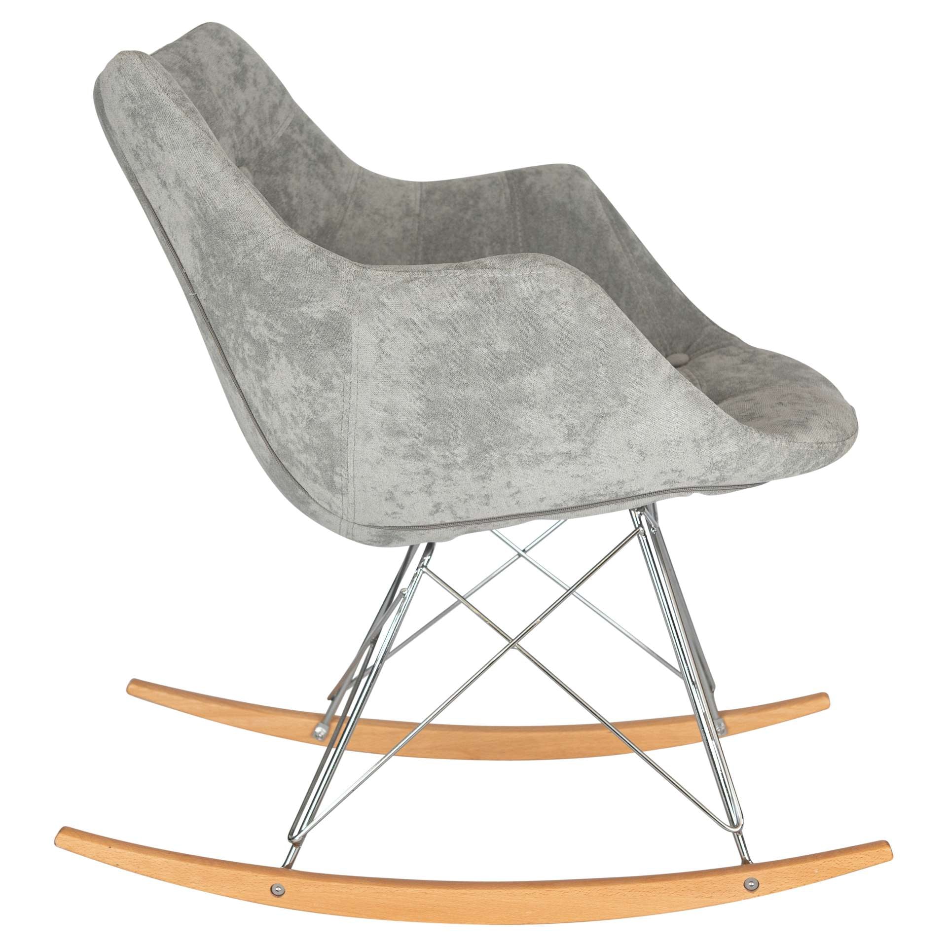 LeisureMod Willow Velvet Eiffel Base Rocking Chair | Rocking Chairs | Modishstore - 16