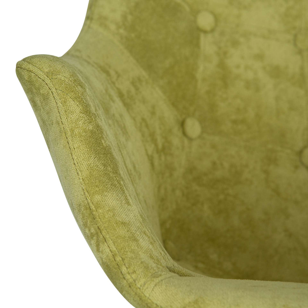 LeisureMod Willow Velvet Eiffel Base Rocking Chair | Rocking Chairs | Modishstore - 24