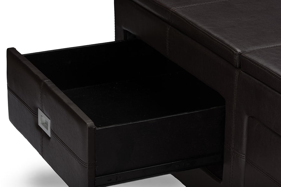 baxton studio indy modern and contemporary functional lift top cocktail ottoman table with storage drawers and tray | Modish Furniture Store-7