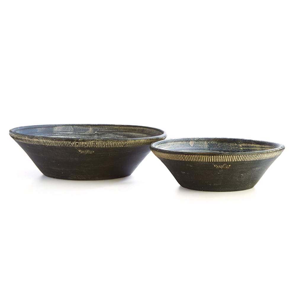 Wakefield Handmade Farnham Low Bowls #12& #20, Set of 2 By Napa Home & Garden | Decorative Bowls | Modishstore - 2