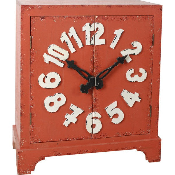 A&B Home Cabinet With Clock | Cabinets | Modishstore - 2