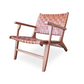 Oslo Leather & Teak Arm Chair-2