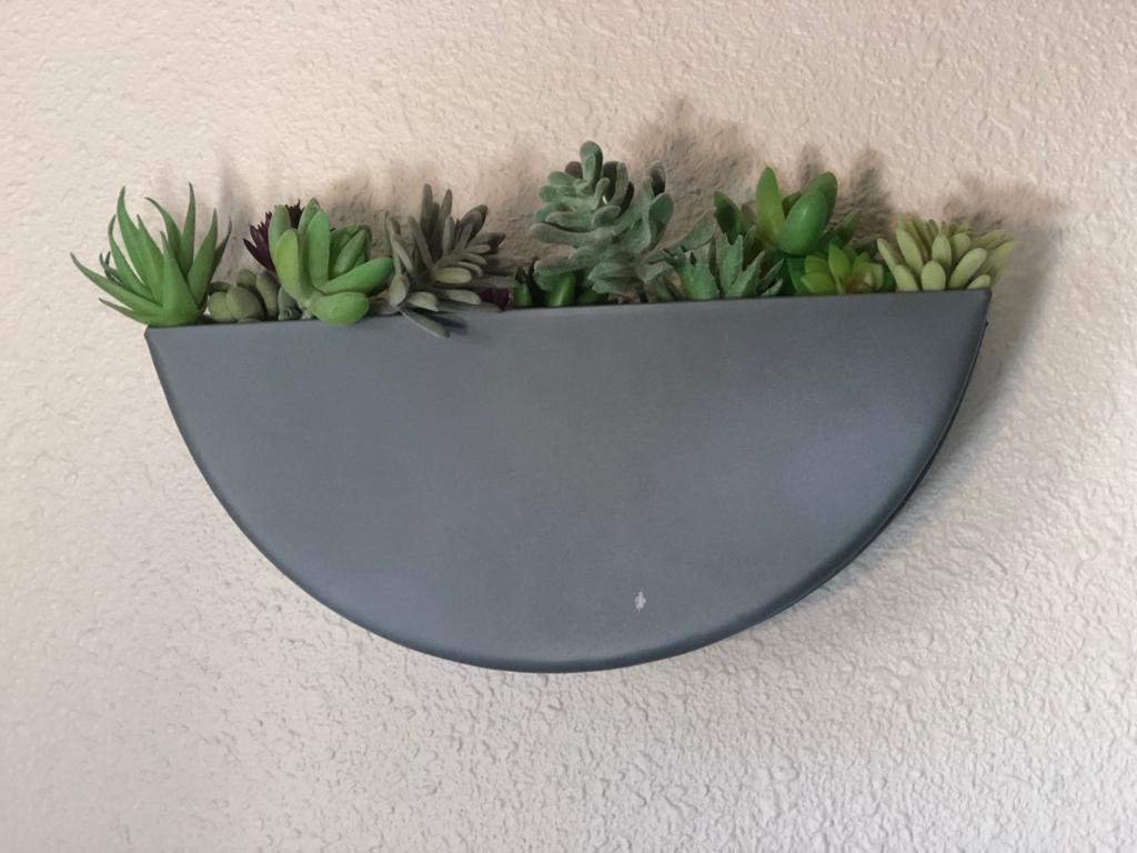 Wall Planters- Zinc Indoor/Outdoor Planters-Circle & Semi Circle by Artisan Living | ModishStore | Planters, Troughs & Cachepots-11