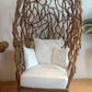 Canopy Upholstered Garden Chair- Natural  Driftwood- with Pillows-by Artisan Living | Outdoor Chairs | Modishstore-2