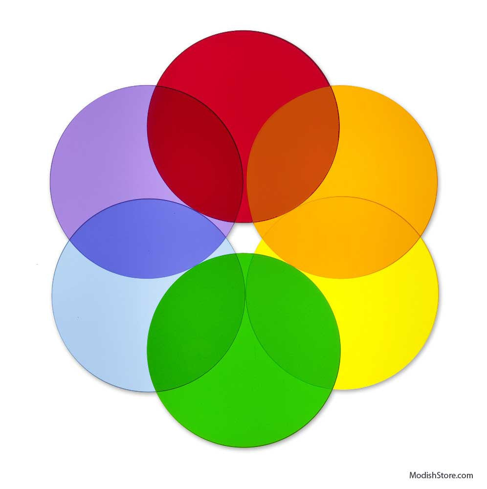 Whitney Brothers Kids' Playroom Fun-Color Wheel Acrylic Shapes | Kids Collection | Modishstore