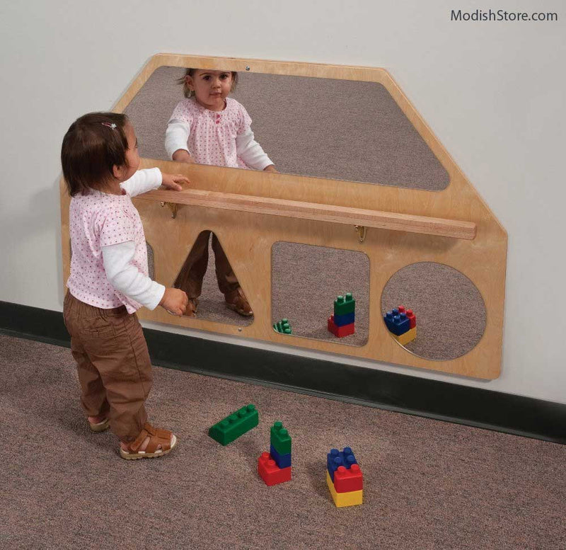 Whitney Brothers Wall Mirrors With Pull Up Bar | Kids Collection | Modishstore