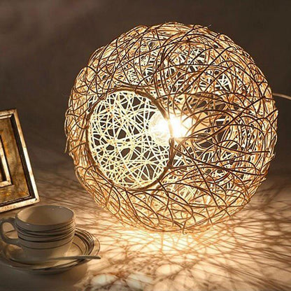 Wicker Rattan Ball Globe Sphere Pendant Light By Artisan Living | Pendant Lamps | SC-17072S | Modishstore - 5