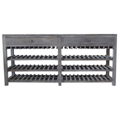 A&B Home Rhodes Cafe Wood Wine Rack With Drawers