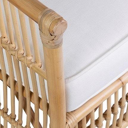 Winston Rattan High Back Arm Chair by Jeffan | Armchairs | Modishstore - 11