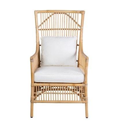 Winston Rattan High Back Arm Chair by Jeffan | Armchairs | Modishstore - 9