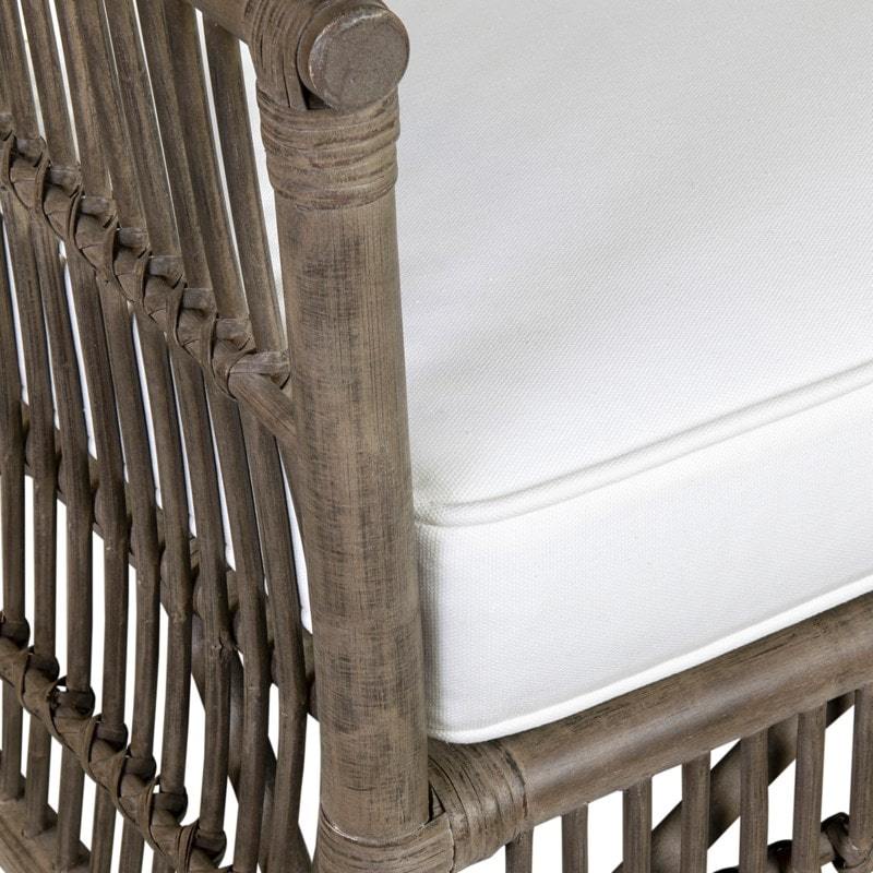 Winston Rattan High Back Arm Chair by Jeffan | Armchairs | Modishstore - 7