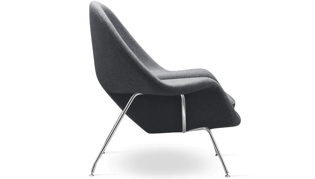 Haven Lounge Chair & Ottoman, Black By Modholic | Lounge Chairs | Modishstore - 7