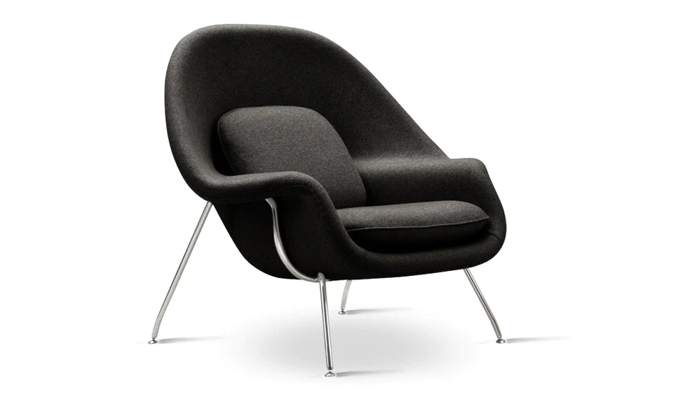 Haven Lounge Chair & Ottoman, Black By Modholic | Lounge Chairs | Modishstore - 2