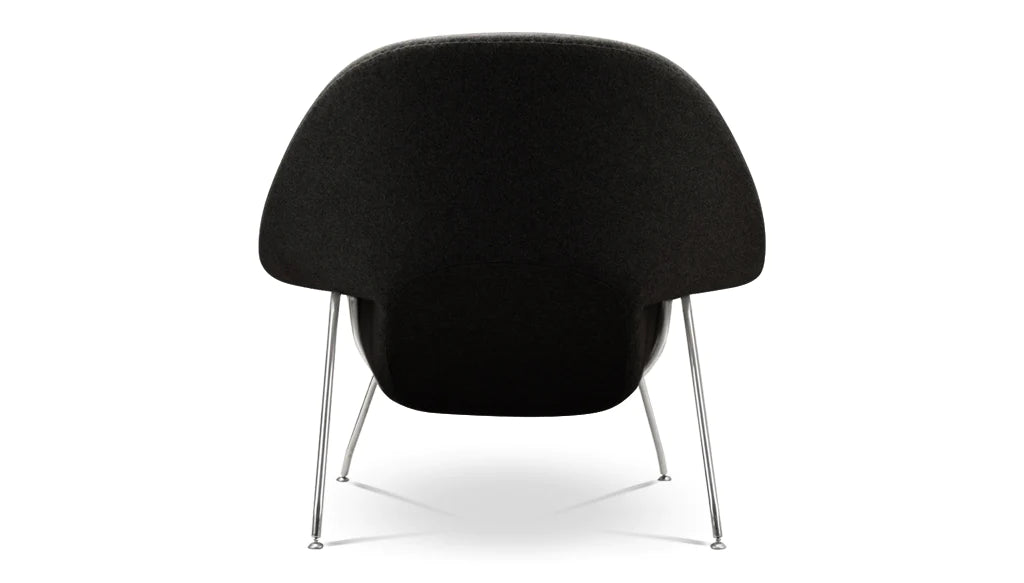 Haven Lounge Chair & Ottoman, Black By Modholic | Lounge Chairs | Modishstore - 4