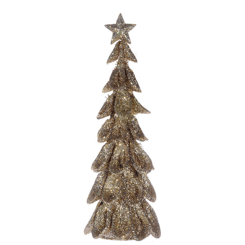 A&B Home Christmas Decor Mesh Ruffle Tree - Set Of 2 | Holiday | Modishstore - 3