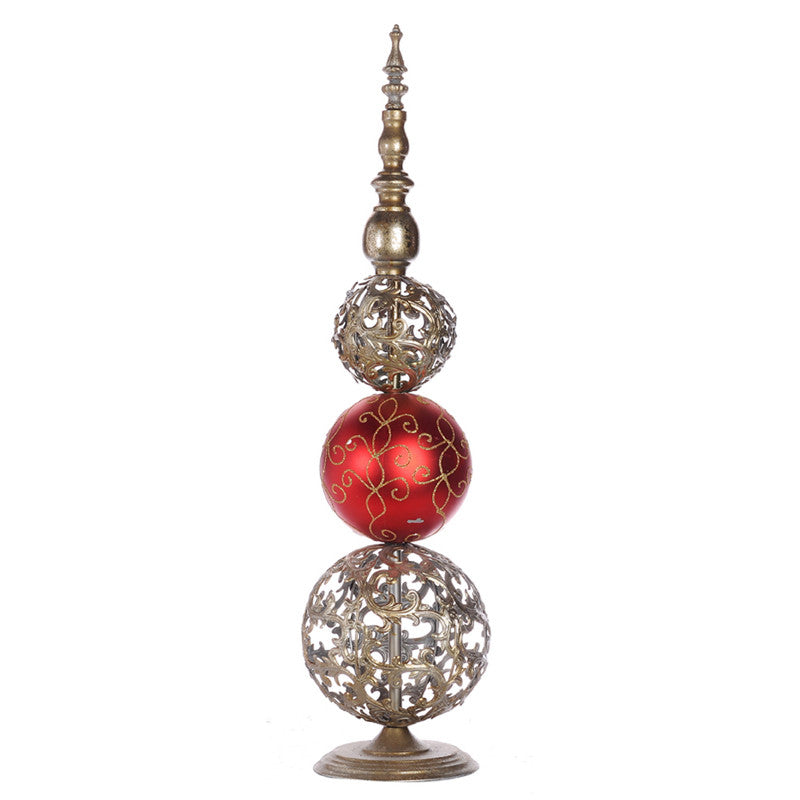 A&B Home Holiday 30" H Ball Topiary - Set Of 2 | Holiday | Modishstore - 2