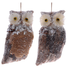 A&B Home Hanging Owl Christmas Ornaments - 2Pc/Box - Set of 6