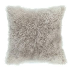 Cashmere Fur Pillow Light Grey By Moe's Home Collection