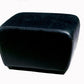 Baxton Studio Black Faux Leather Ottoman with Rounded Sides | Ottomans | Modishstore - 2
