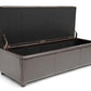 baxton studio dennehy dark brown modern ottoman | Modish Furniture Store-3