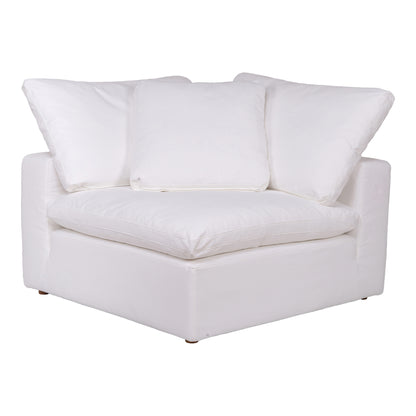 CLAY CORNER CHAIR LIVESMART FABRIC WHITE | Modishstore | Side Chairs
