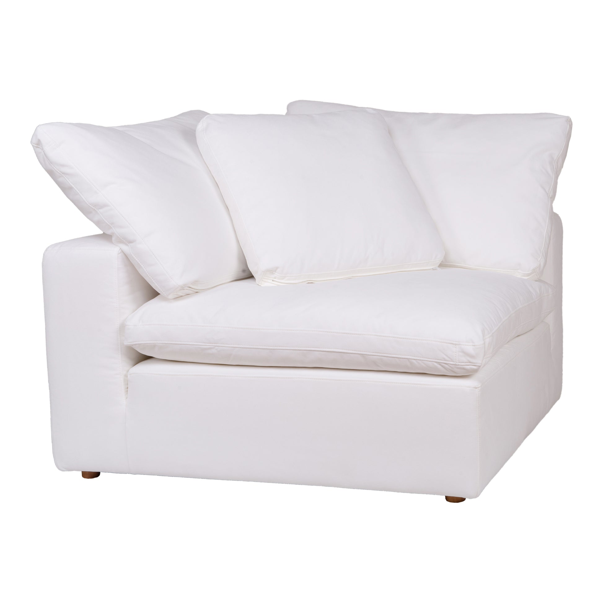 CLAY CORNER CHAIR LIVESMART FABRIC WHITE | Modishstore | Side Chairs-2