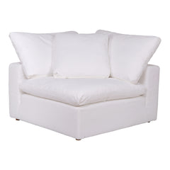 Clay Corner Chair Livesmart Fabric White By Moe's Home Collection