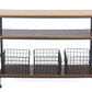 Baxton Studio Lancashire Brown Wood & Metal Kitchen Cart | Bar Carts | Modishstore - 2