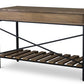 baxton studio newcastle wood and metal console table criss cross | Modish Furniture Store-4