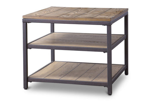 Baxton Studio Caribou Wood and Metal End Table | Modishstore | End Tables