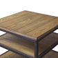 baxton studio caribou wood and metal end table | Modish Furniture Store-3