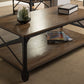 Baxton Studio Greyson Vintage Industrial Antique Bronze Occasional Cocktail Coffee Table | Modishstore | Coffee Tables