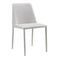 Nora Fabric Dining Chair White-M2 (Set Of 2) By Moe's Home Collection