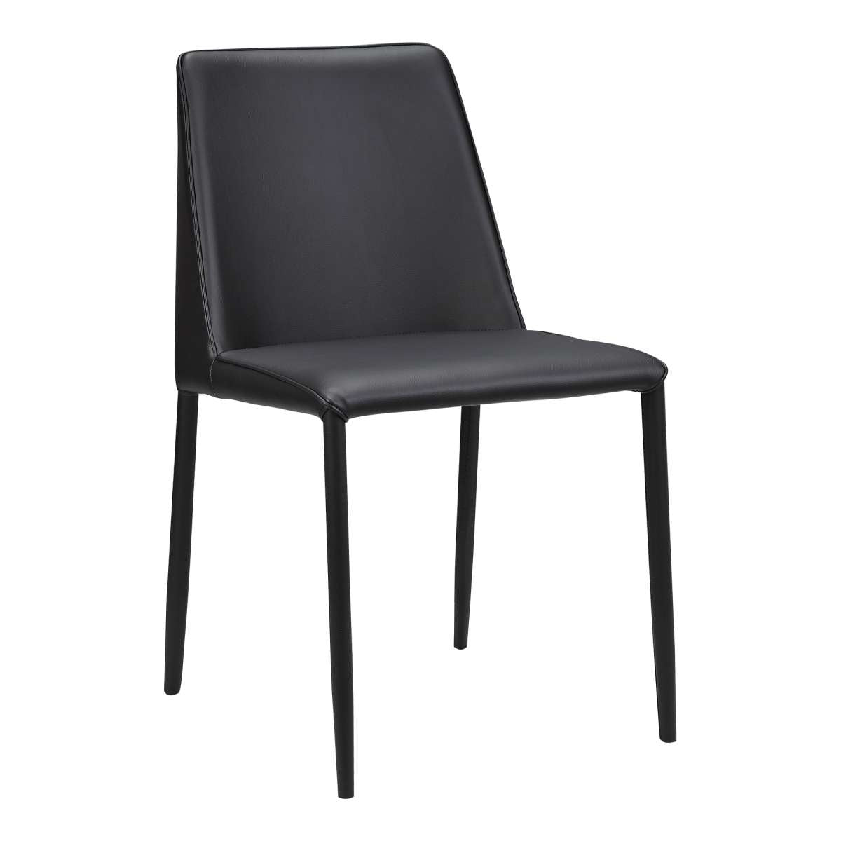 Nora Pu Dining Chair Black-M2 (Set Of 2) By Moe's Home Collection | Dining Chairs | Modishstore - 5