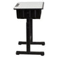 Student Desk with Grey Top and Adjustable Height Black by Flash Furniture | Desks | Modishstore - 2