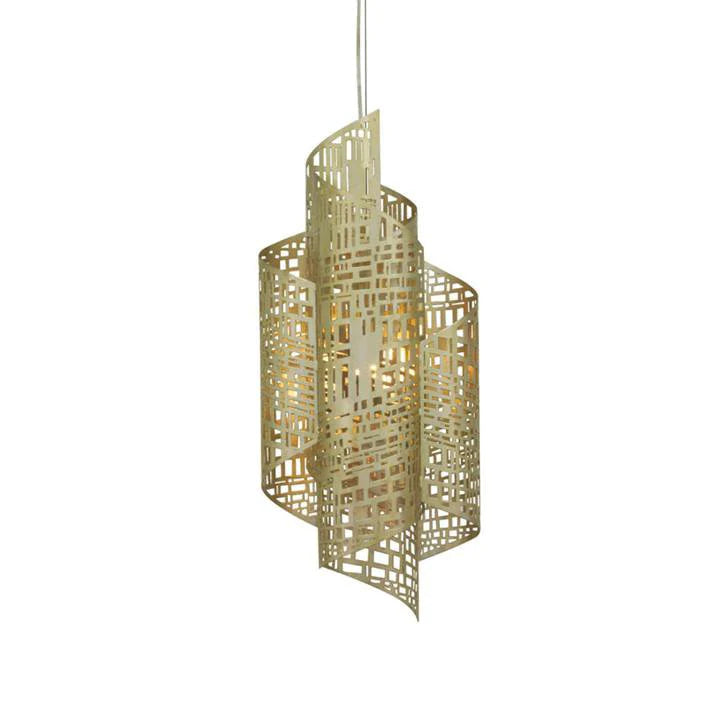 Oggetti Zedd Suspension Small  Pale Gold | Pendant Lamps | Modishstore