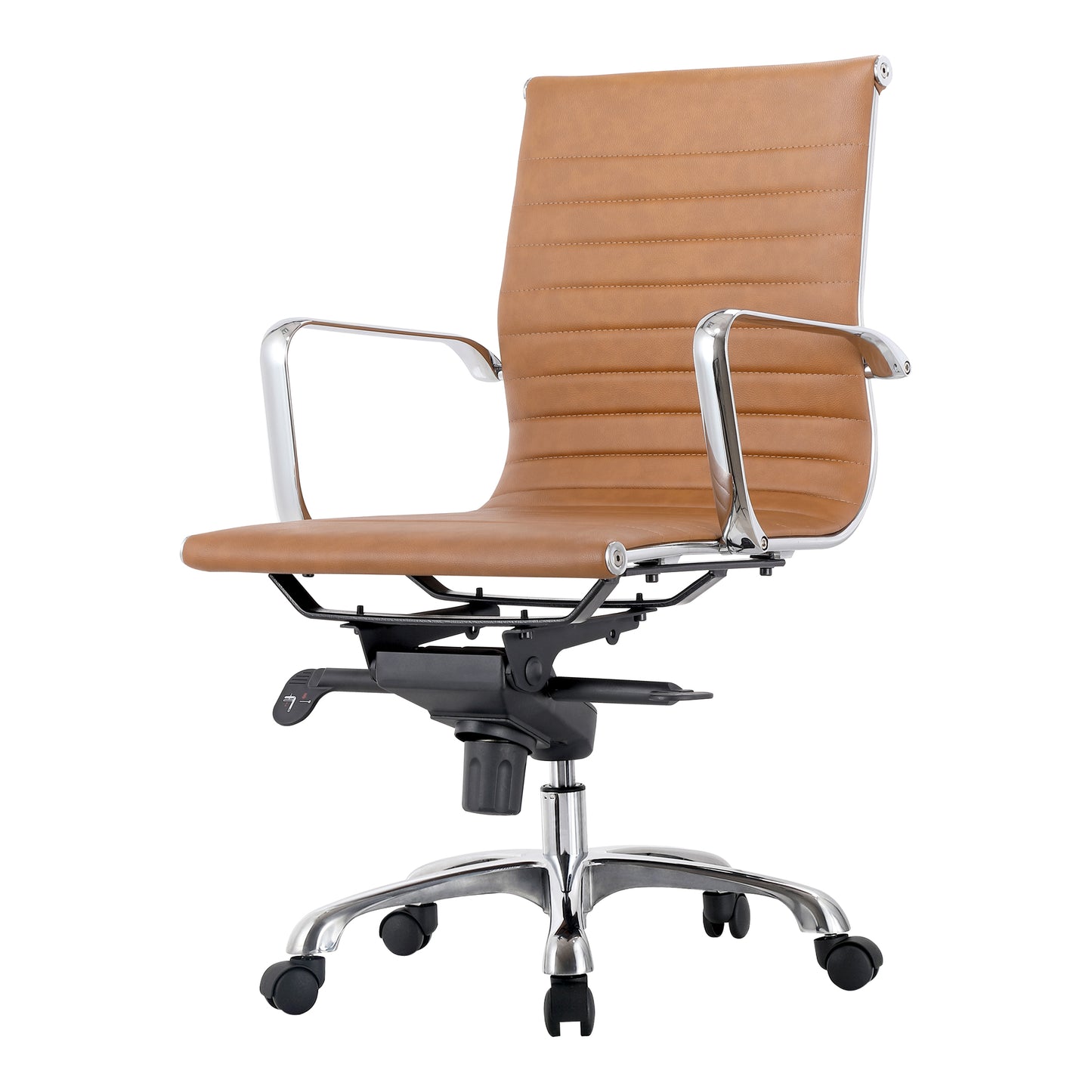 OMEGA SWIVEL OFFICE CHAIR LOW BACK TAN | Modishstore | Office Chairs-5
