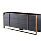 Vigfurniture Nova Domus Cartier Modern Black & Rosegold Dresser | Modishstore | Dressers-4