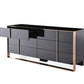 Vigfurniture Nova Domus Cartier Modern Black & Rosegold Dresser | Modishstore | Dressers-3