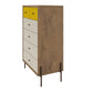 Manhattan Comfort Joy 48.43" Tall Dresser with 6 Full Extension Drawers | Dressers | Modishstore-24