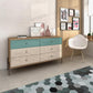 Manhattan Comfort Joy 59" Wide Double Dresser with 6 Full Extension Drawers | Dressers | Modishstore-20